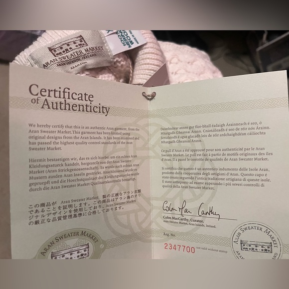 Aran Sweater Market merino wool turtleneck sweater - Picture 6 of 7